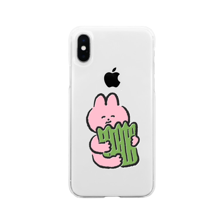 バランのクッションよ おかだひろみ の へんてこランドshop Okadahiromi のソフトクリアスマホケース Iphoneケース 通販 Suzuri スズリ