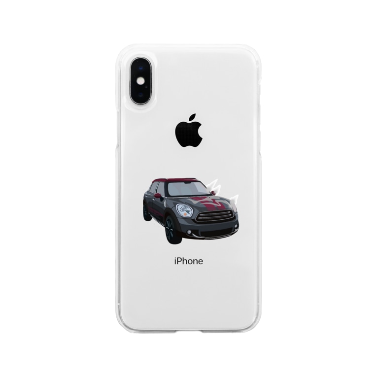かっこいいレトロな灰色の車s号 背景なし Minicooのソフトクリアスマホケース Iphoneケース 通販 Suzuri スズリ