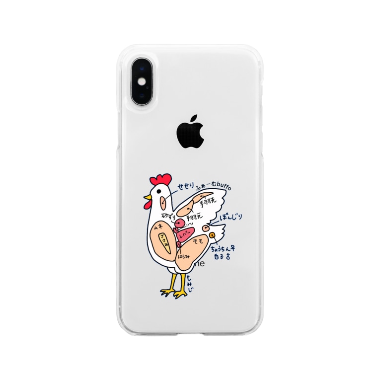 ふぁーむbuffo 鶏部位イラスト Farm Buffo Farm Buffo のソフトクリアスマホケース Iphoneケース 通販 Suzuri スズリ