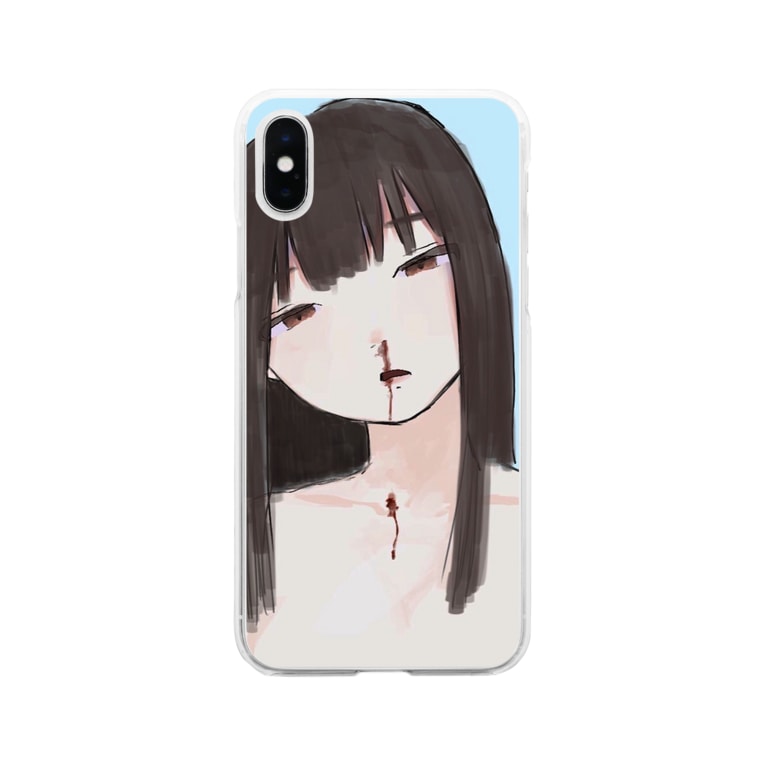 鼻血出てる女の子 まい Maipoyo のソフトクリアスマホケース Iphoneケース 通販 Suzuri スズリ 鼻血出てる女の子 まい Maipoyo のソフトクリアスマホケース Iphoneケース 通販 Suzuri スズリ