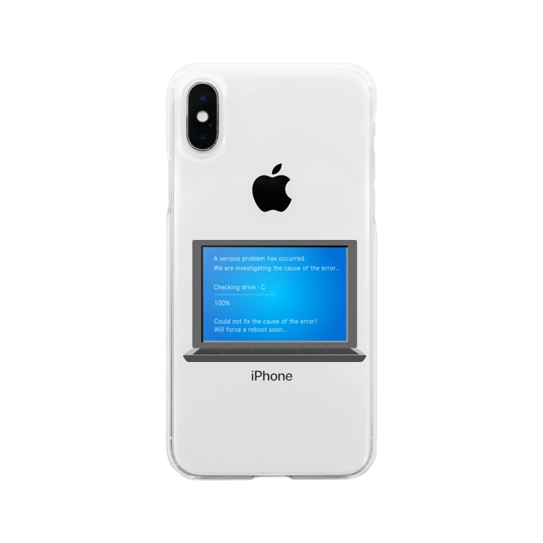 架空のブルースクリーンエラー画面のイラスト Soft Clear Smartphone Cases Iphone By Illust Designs Lab Suzuri 架空のブルースクリーンエラー画面のイラスト Soft Clear Smartphone Cases Iphone By Illust Designs Lab Suzuri
