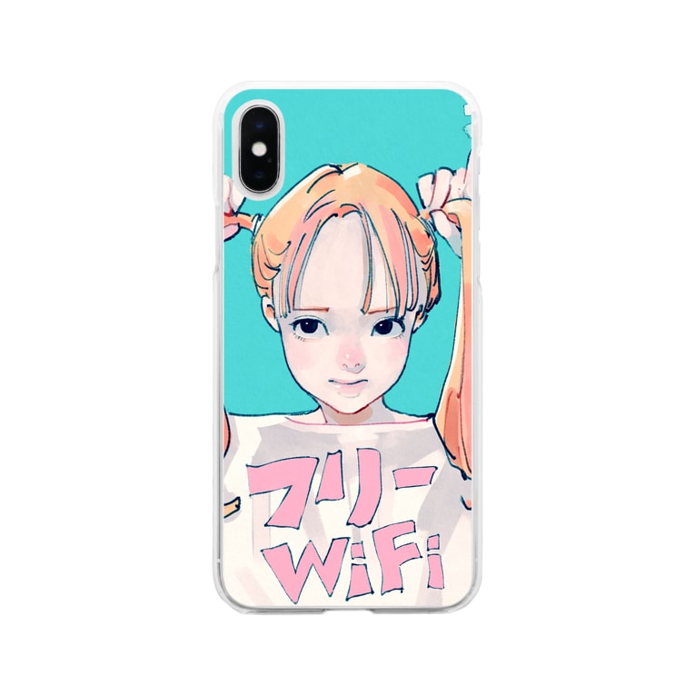 通信彼女 Wifi 古塔つみ Cotoh Tsumi のソフトクリアスマホケース Iphoneケース 通販 Suzuri スズリ