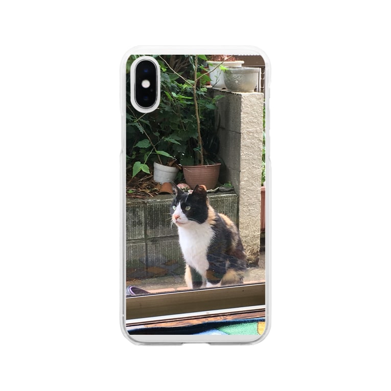 猫 ミーちゃん Soft Clear Smartphone Cases Iphone By Yas Michiu Yas Suzuri