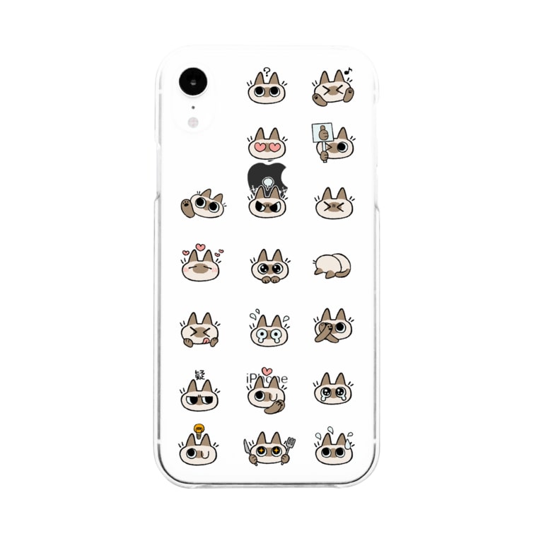 あずきさん百面相 のべ子 Yamanobejin のソフトクリアスマホケース Iphoneケース 通販 Suzuri スズリ