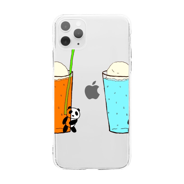 Soda Panda Panda Cafe Pandacafe のソフトクリアスマホケース Iphoneケース 通販 Suzuri スズリ