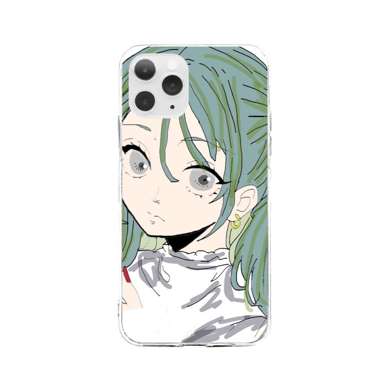 ゆめかわいい女の子 青リンゴ Blue Apple のソフトクリアスマホケース Iphoneケース 通販 Suzuri スズリ