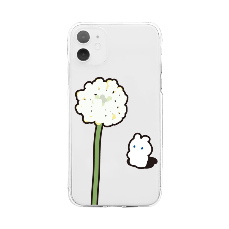 クローバーの花とうさぎ セスジ Sesuji のソフトクリアスマホケース Iphoneケース 通販 Suzuri スズリ