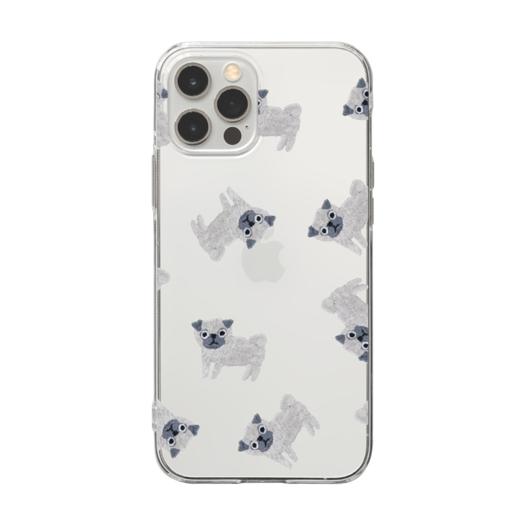 刺繍のパグ Panda Factory Panda Factory のソフトクリアスマホケース Iphoneケース 通販 Suzuri スズリ 刺繍のパグ Panda Factory Panda Factory のソフトクリアスマホケース Iphoneケース 通販 Suzuri スズリ