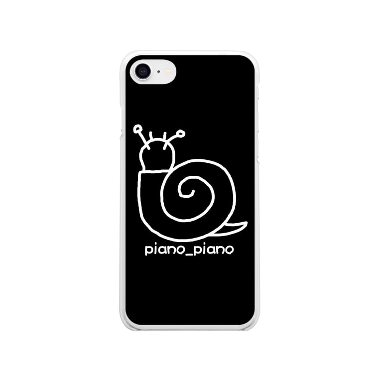 カタツムリ シンプルロゴ 黒地 ぴあの ぴあ の Piano Piano のソフトクリアスマホケース Iphoneケース 通販 Suzuri スズリ カタツムリ シンプルロゴ 黒地 ぴあの ぴあ の Piano Piano のソフトクリアスマホケース Iphoneケース 通販 Suzuri スズリ