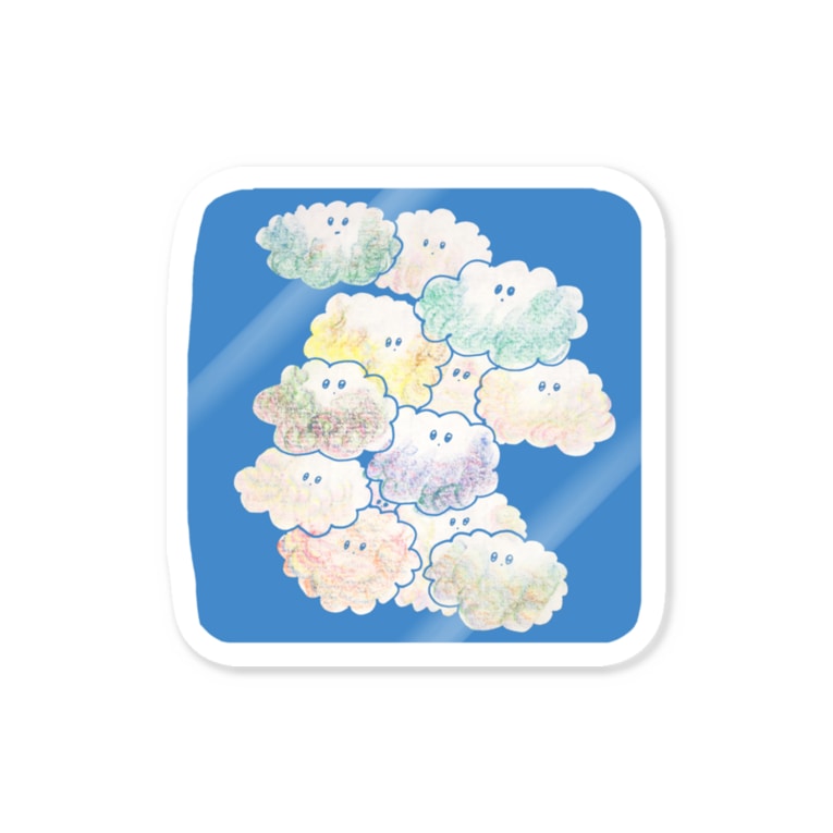もくもく 雲 Moeko イラスト Yasaimoekoillustrations のステッカー通販 Suzuri スズリ もくもく 雲 Moeko イラスト Yasaimoekoillustrations のステッカー通販 Suzuri スズリ