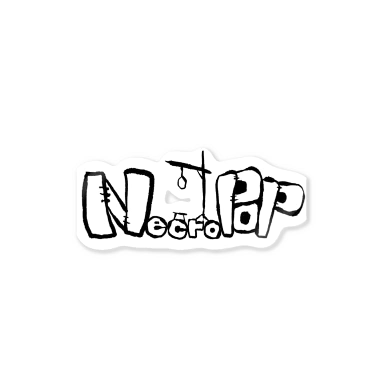 Necro Pop ロゴ Necro Pop ねくろぽっぷ Necro Pop のステッカー通販 Suzuri スズリ