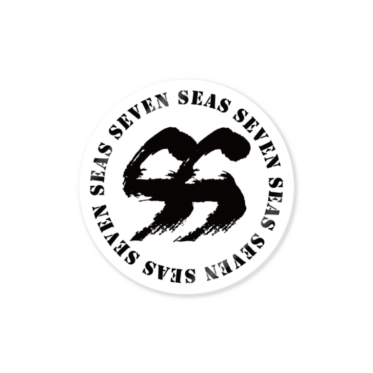 ステッカー 丸ロゴ セブンシーズ Online Store Sevenseas のステッカー通販 Suzuri スズリ