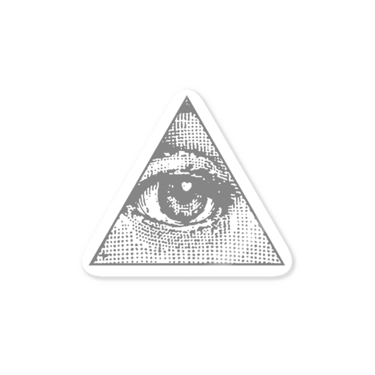 Illuminati Eye Triangle Gry Metao Dzn メタをデザイン Metawo のステッカー通販 Suzuri スズリ