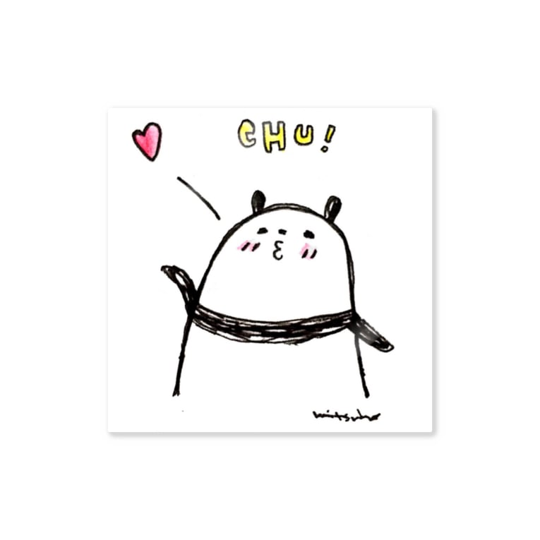 ガオー パンダくん 投げキッスばーじょん Stickers By Mitsuho Suzuri ガオー パンダくん 投げキッスばーじょん Stickers By Mitsuho Suzuri
