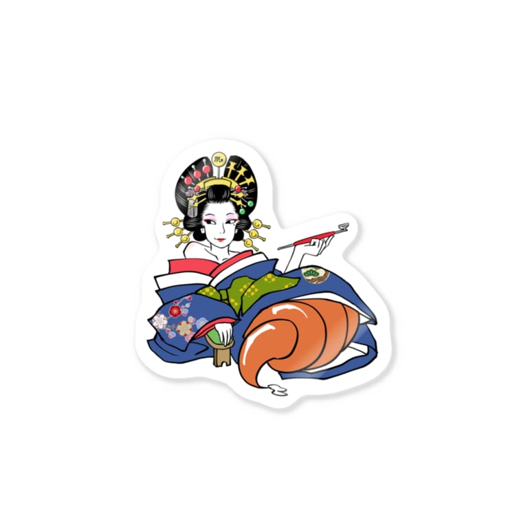 さそり座 浮世絵風 Stickers By 浮世似顔絵堂 Ukiyoemura Suzuri