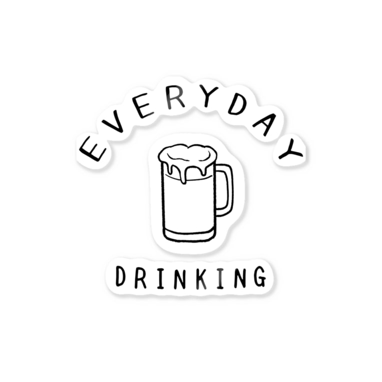 毎日飲みたいビール Beer カレッジロゴ イラスト Aliviostaのステッカー通販 Suzuri スズリ 毎日飲みたいビール Beer カレッジロゴ イラスト Aliviostaのステッカー通販 Suzuri スズリ