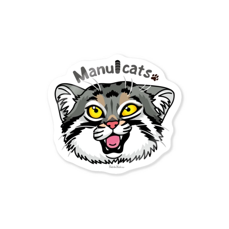 Manul マヌルネコ変顔ステッカー Sticker By Museum Lab Shop Mit Mit Suzuri