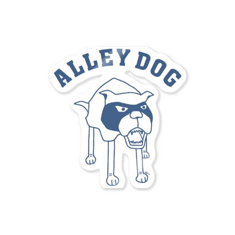 アーリードッグ 犬 イラストアーチロゴ B Aliviostaのステッカー通販 Suzuri スズリ