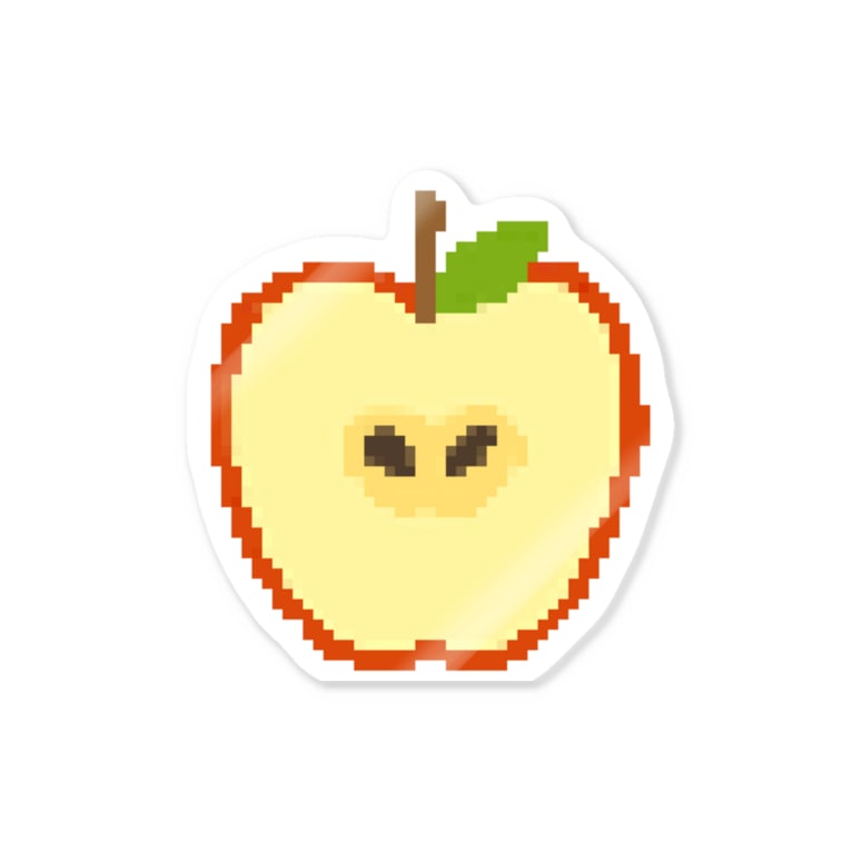 ドット絵りんご ドットのたべもの屋さん Mogmog Yuuum のステッカー通販 Suzuri スズリ ドット絵りんご ドットのたべもの屋さん Mogmog Yuuum のステッカー通販 Suzuri スズリ