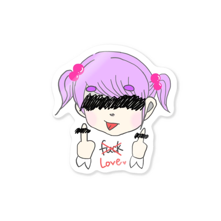 ふぁっきゅちゃん Stickers By Haruna03 Suzuri ふぁっきゅちゃん Stickers By Haruna03 Suzuri