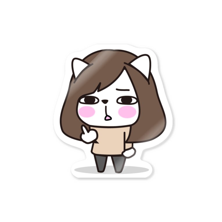 ふぁっきゅー Stickers By Sskk Black Suzuri ふぁっきゅー Stickers By Sskk Black Suzuri