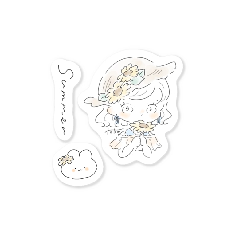 むぎわらちゃん Stickers By トーカ To Ka Suzuri