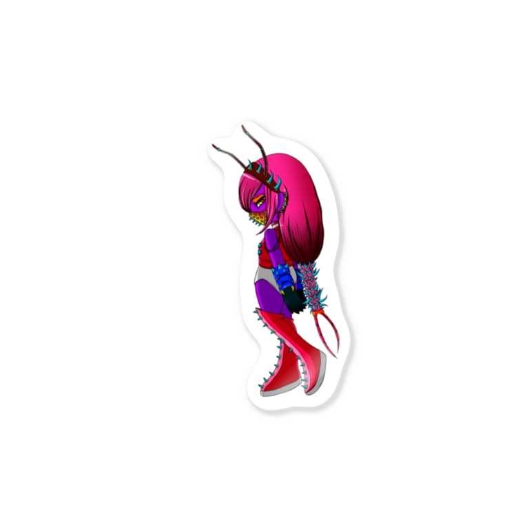 Technicolor Bugs ショッキングピンクドラゴンミリピード ヒノ ヨヒラ I Yoyo のステッカー通販 Suzuri スズリ Technicolor Bugs ショッキングピンクドラゴンミリピード ヒノ ヨヒラ I Yoyo のステッカー通販 Suzuri スズリ