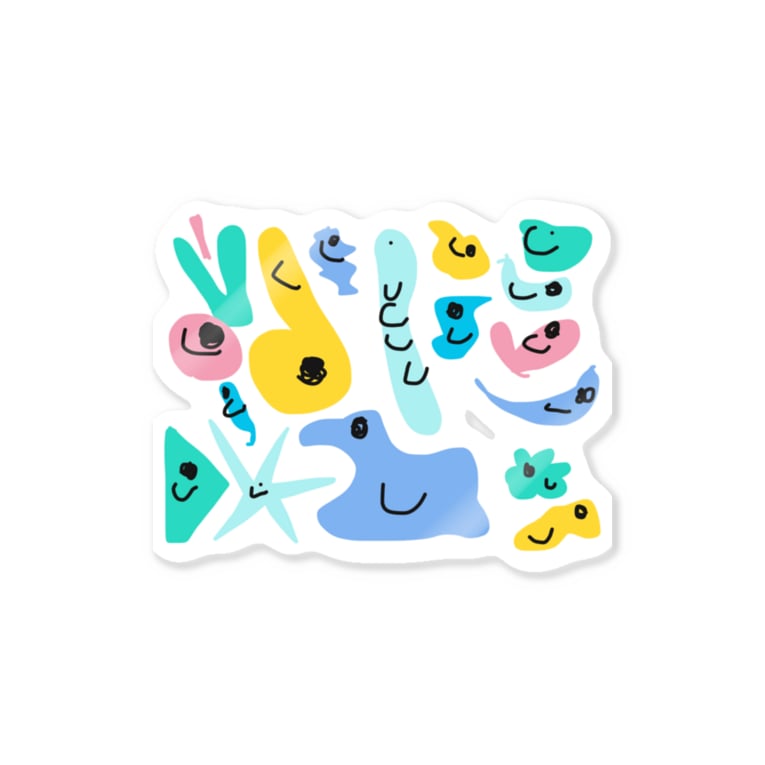 うにょうにょくん Stickers By Er Er Ooo Suzuri うにょうにょくん Stickers By Er Er Ooo Suzuri