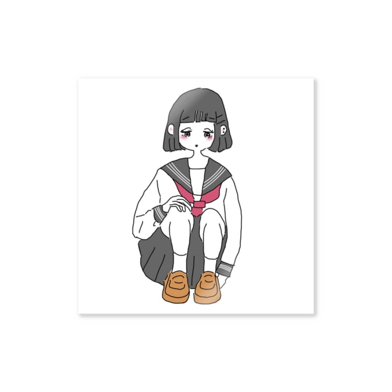 すわるおんなのこ Stickers By ちゃわんむし Mikan N So Cute Suzuri すわるおんなのこ Stickers By ちゃわんむし Mikan N So Cute Suzuri
