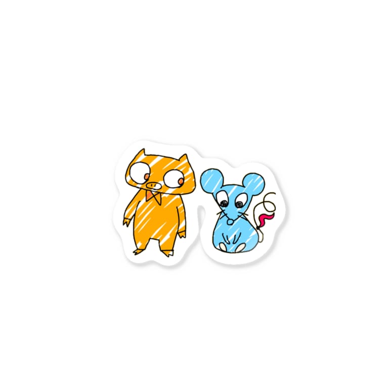 ぶたねずみの仲良しこよし ᵕᴗᵕ 豚ねずみ Butanezumi 04 のステッカー通販 Suzuri スズリ ぶたねずみの仲良しこよし ᵕᴗᵕ 豚ねずみ Butanezumi 04 のステッカー通販 Suzuri スズリ