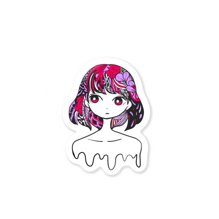 ゆめかわ病み女子 Stickers By Hapico Hapihapi Time Suzuri