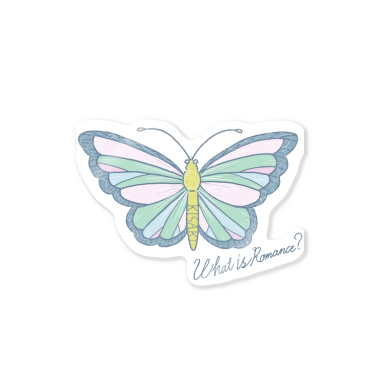 ロマンスなチョウチョ Sticker By ワタシはキサキ Watashi Kisaki Suzuri ロマンスなチョウチョ Sticker By ワタシはキサキ Watashi Kisaki Suzuri