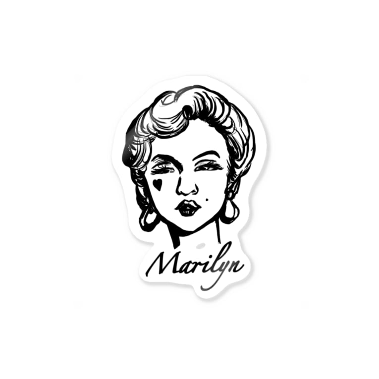 マリリン モンロー イラスト Tanmoko0106のステッカー通販 Suzuri スズリ マリリン モンロー イラスト Tanmoko0106のステッカー通販 Suzuri スズリ