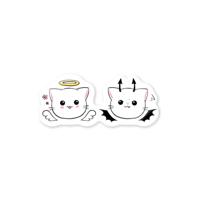 Newあくまとてんし N G Shop Nigachan のステッカー通販 Suzuri スズリ Newあくまとてんし N G Shop Nigachan のステッカー通販 Suzuri スズリ