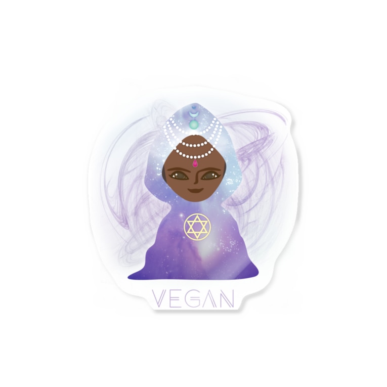 Vegan ベガ星人 Stickers By Alpacca Creative Suzuri