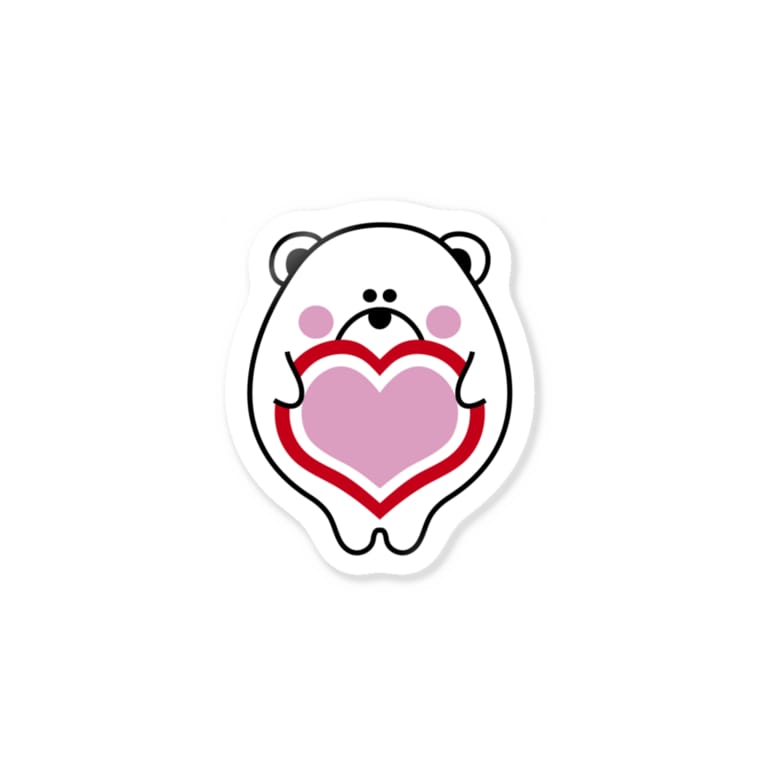 白くま ハート ハートグッズ Heart Goods のステッカー通販 Suzuri スズリ 白くま ハート ハートグッズ Heart Goods のステッカー通販 Suzuri スズリ