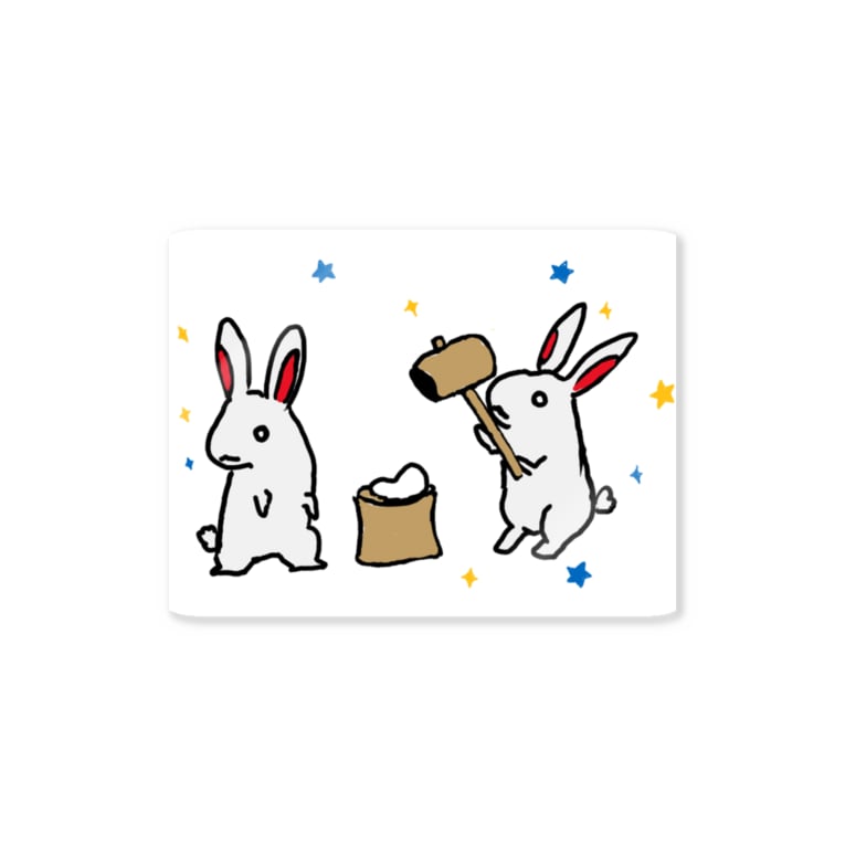 望月のウサギ Pearlyhortensiaのステッカー通販 Suzuri スズリ 望月のウサギ Pearlyhortensiaのステッカー通販 Suzuri スズリ
