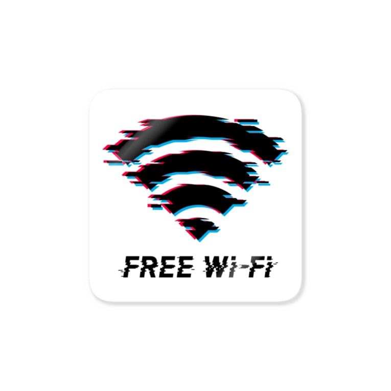 Free Wi Fi インターネットクラブ Wwwinternetclub のステッカー通販 Suzuri スズリ