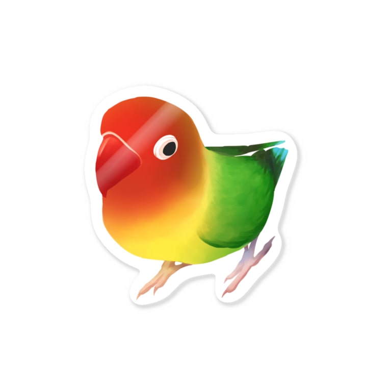 ボタンインコ おすましルリゴシボタンインコ まめるりはことり まめるりはことり Mamelurihakotori のステッカー通販 Suzuri スズリ ボタンインコ おすましルリゴシボタンインコ まめるりはことり まめるりはことり Mamelurihakotori のステッカー通販 Suzuri スズリ