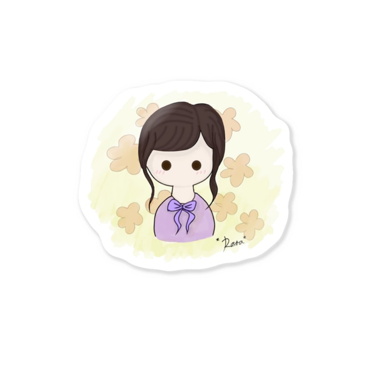 ポニーテールの女の子 Stickers By Rara2525 Suzuri ポニーテールの女の子 Stickers By Rara2525 Suzuri