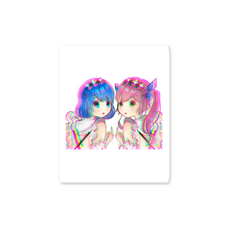 メイド ピンク髪 青髪 双子 つつq Usagiuoxouchan のステッカー通販 Suzuri スズリ メイド ピンク髪 青髪 双子 つつq Usagiuoxouchan のステッカー通販 Suzuri スズリ