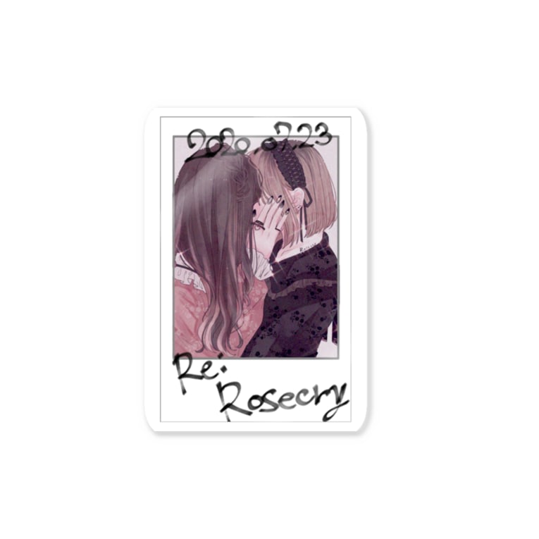 チェキ風ステッカー2 Re Rose Rosecry のステッカー通販 Suzuri スズリ