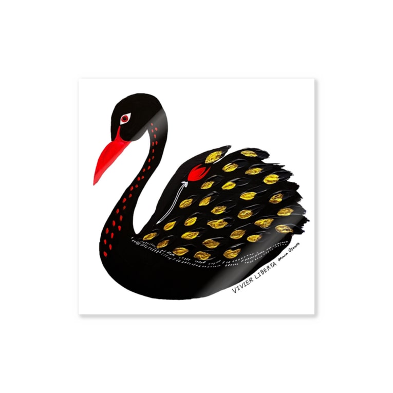 ブラックスワン アート Manaosawaのステッカー通販 Suzuri スズリ ブラックスワン アート Manaosawaのステッカー通販 Suzuri スズリ