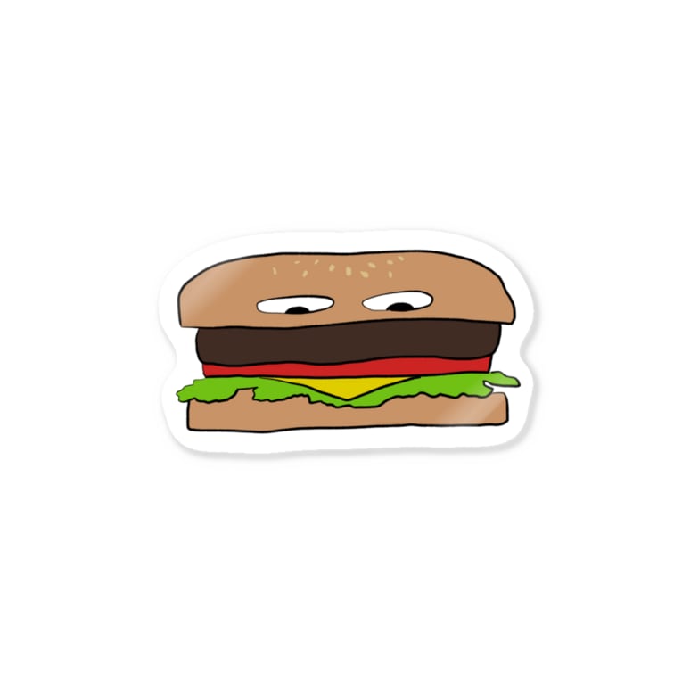 見下すハンバーガーくん けその絵グッズ Queso のステッカー通販 Suzuri スズリ 見下すハンバーガーくん けその絵グッズ Queso のステッカー通販 Suzuri スズリ