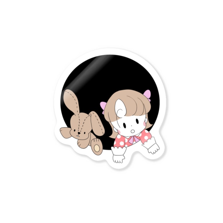 うさぎと女の子 穴からひょっこり もがな Mogana Yade のステッカー通販 Suzuri スズリ うさぎと女の子 穴からひょっこり もがな Mogana Yade のステッカー通販 Suzuri スズリ