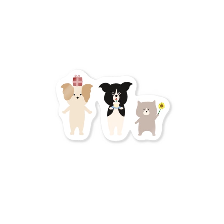 なかよし3犬組 サハラ ピ Saharahasassa のステッカー通販 Suzuri スズリ なかよし3犬組 サハラ ピ Saharahasassa のステッカー通販 Suzuri スズリ