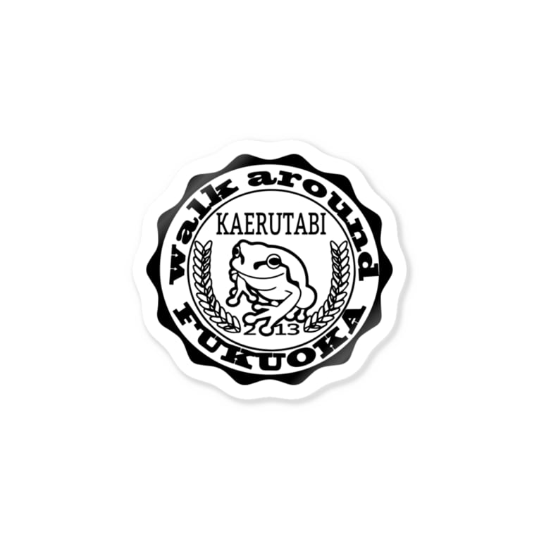 かえる旅カレッジロゴ1 Kaerutabiのステッカー通販 Suzuri スズリ かえる旅カレッジロゴ1 Kaerutabiのステッカー通販 Suzuri スズリ