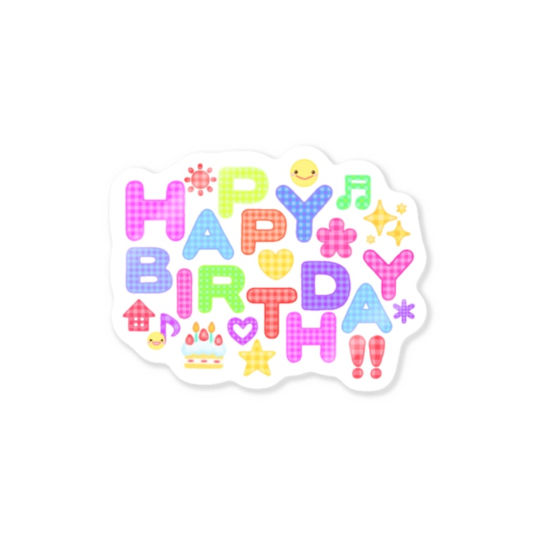 Happy Birthday ようこそ Mayohouse へ Mayohouse のステッカー通販 Suzuri スズリ