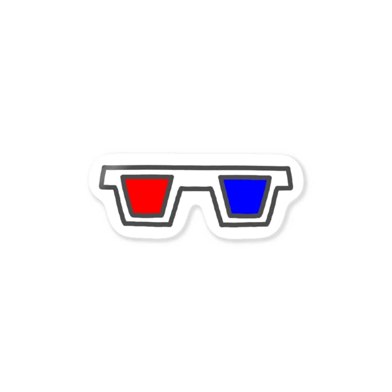 3dメガネ Maachan0のステッカー通販 Suzuri スズリ 3dメガネ Maachan0のステッカー通販 Suzuri スズリ