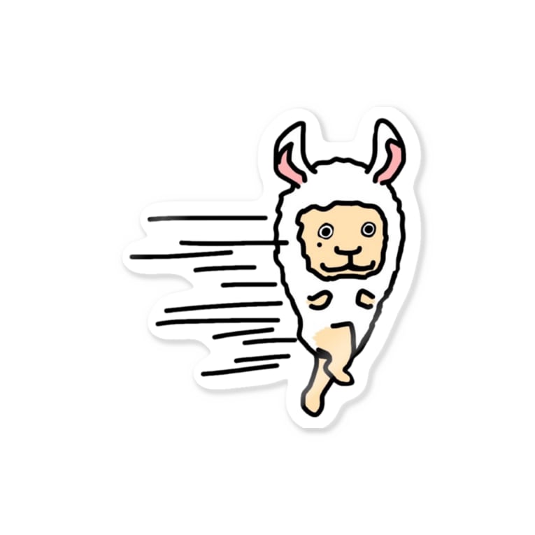激走アルパカ兄さん Semicolonのステッカー通販 Suzuri スズリ 激走アルパカ兄さん Semicolonのステッカー通販 Suzuri スズリ